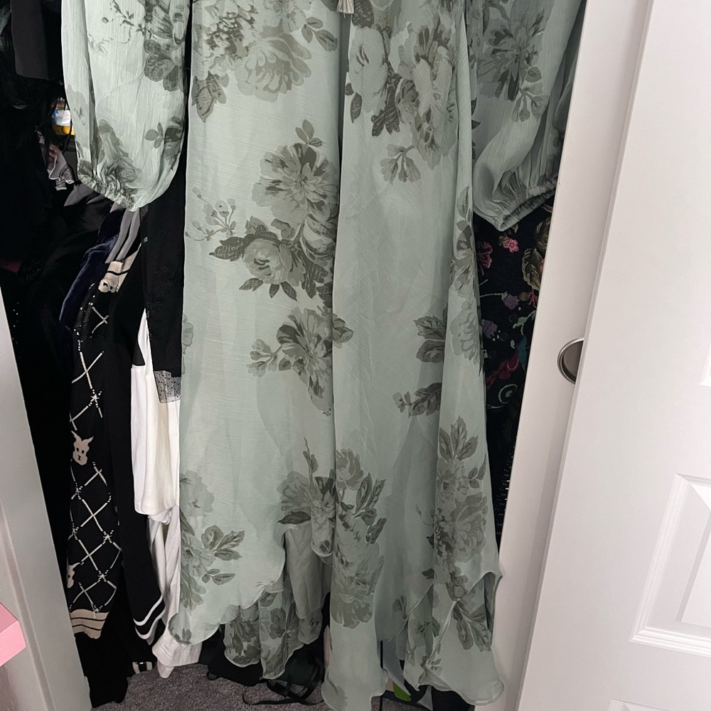 Floral Ruffle Midi Dress - Picture 10 of 16